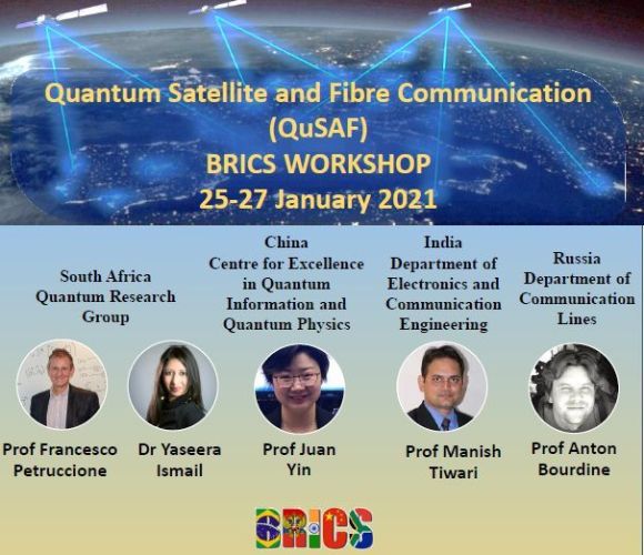 Специалисты АО «НПО ГОИ им. С.И. Вавилова» приняли участие в семинаре «Спутниковая и волоконно-оптическая связь квантовых коммуникаций» в рамках выполнения многостороннего международного проекта стран БРИКС (Quantum Satellite and Fibre Communication BRICS Workshop)
